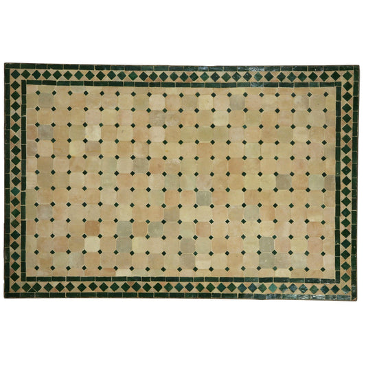 Mosaic Dining Table 120x80 Green/Diamond