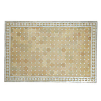 Mosaic Dining Table 120x80 White/Diamond