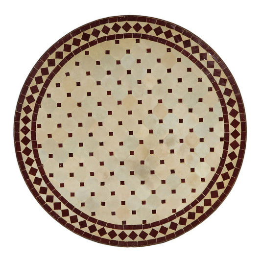 Mosaic Table D90 Bordeaux/Diamond
