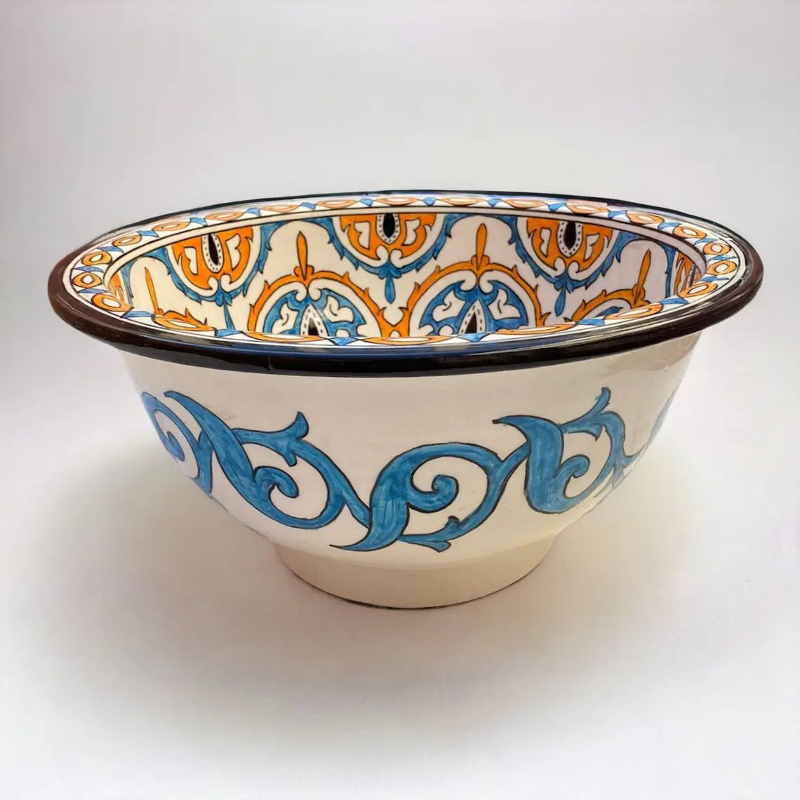 Hand Painted Round Kitchen Sink