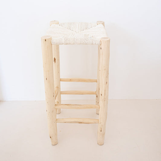 Tabouret adulte banc en bois mobilier chambre boheme éclectique decoration interieur design soukcircus artisanat marocain