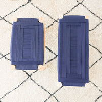 Banc bois marocain et choix du tressage coloré