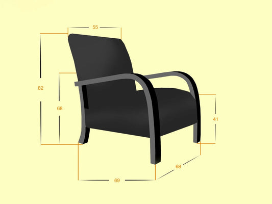 2 set of Moroccan Wool Lounge Chair with Walnut Frame