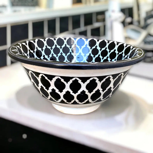 Hand Painted Round Bathroom & Kitchen Sink