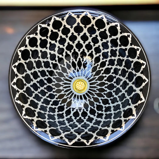 Hand Painted Round Bathroom & Kitchen Sink