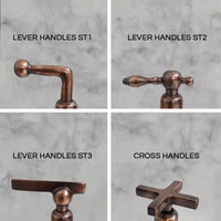 Antique Copper Bridge Kitchen Faucet