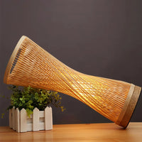 Twisted Bamboo Floor Lamp