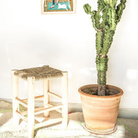 Tabouret tressé en corde de Marrakech