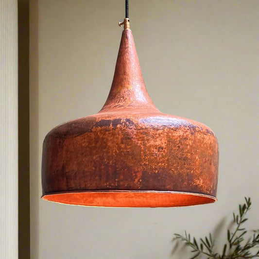 Hammered Copper Pendant Light