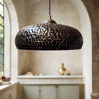 compare product Blackened Brass Pendant Light