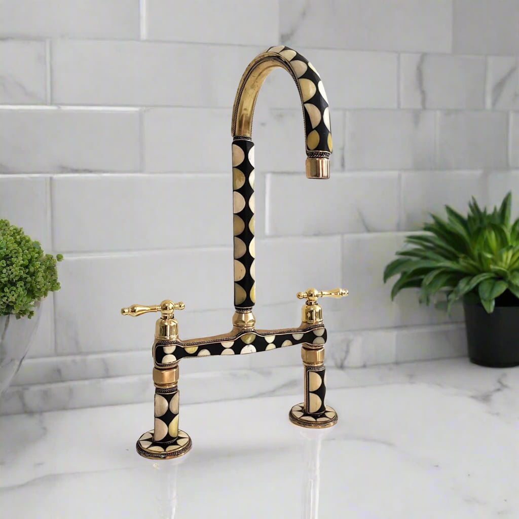 Unlacquered Brass Kitchen Faucet