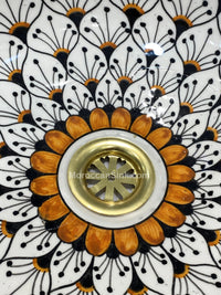 Moroccan BRASS Drain Waste For Moroccan Sink Model 4