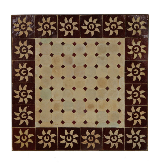 Couch Mosaic Table 60x60 Bordeaux-Sun
