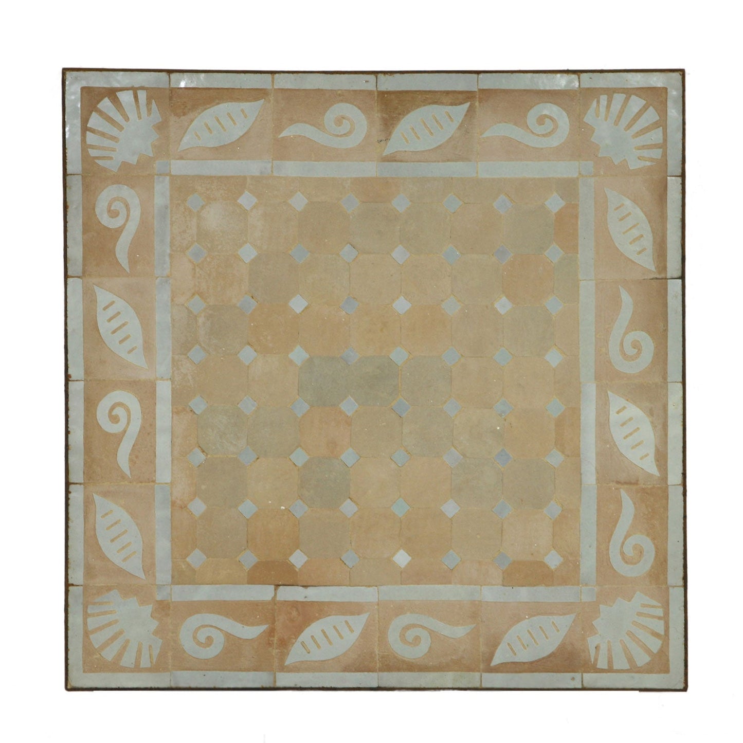 Mosaic Table 60x60 Shell White