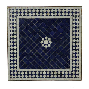 compare product Mosaic Table 60x60 Star Blue White