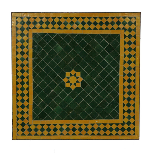 Couch Mosaic Table 60x60 Green Star