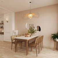 Waving Bamboo Ball Ceiling Lamp