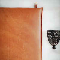 Wall Hanging Leather Headboard - Custom Made