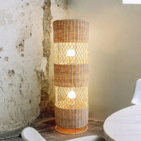 Handcrafted Rattan Floor Lampshade - Natural Lighting for Cozy & Stylish Interiors