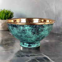 Engraved Copper Bathroom Sink