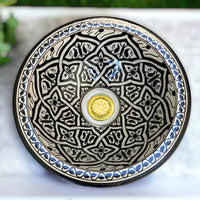 Bathroom & Kitchen Sink Round Hand Painted