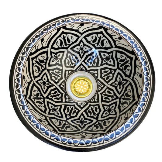 Bathroom & Kitchen Sink Round Hand Painted