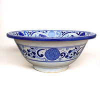 Round Hand Painted Kitchen Sink