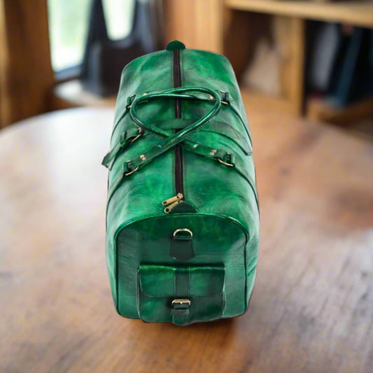 Imlil Leather Travel Duffle Bag