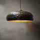 Blackened Brass Pendant Light