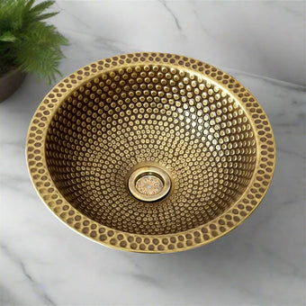 compare product Brass Drop in Bathroom Sink
