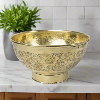 compare product Engraved Brass Vessel Sink