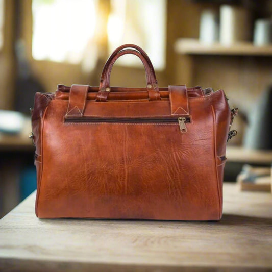 Aslem Leather Weekend Bag