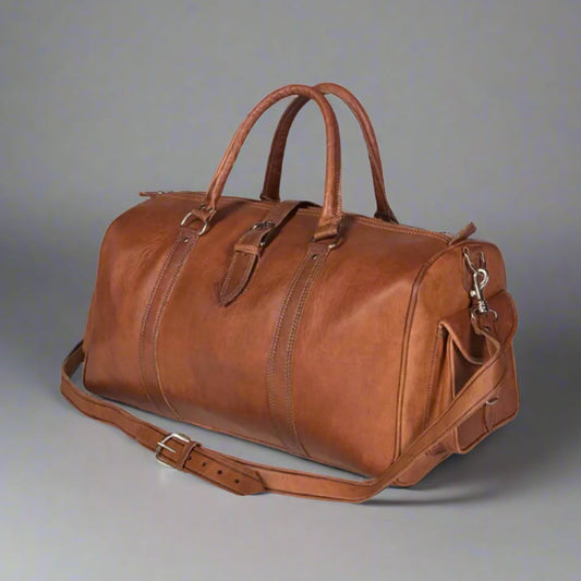 Ayda Leather Travel Duffle Bag