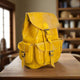 Aren Leather Buckle Backpack