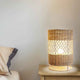 handcrafted rattan lamp