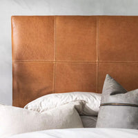 Hanging Leather Headboard - Queen - Custom Made