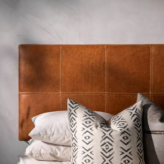 Modern Leather Headboard - Custom Made