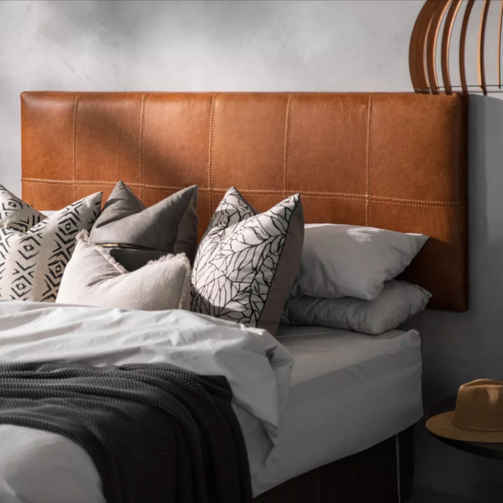 Modern Leather Headboard - Custom Made