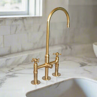 Brass Bridge Kitchen Faucet