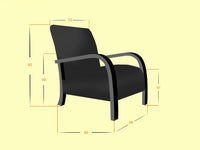 Custom Yellow moroccan walnut wood Chair