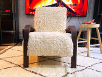 Custom walnut wood Chair