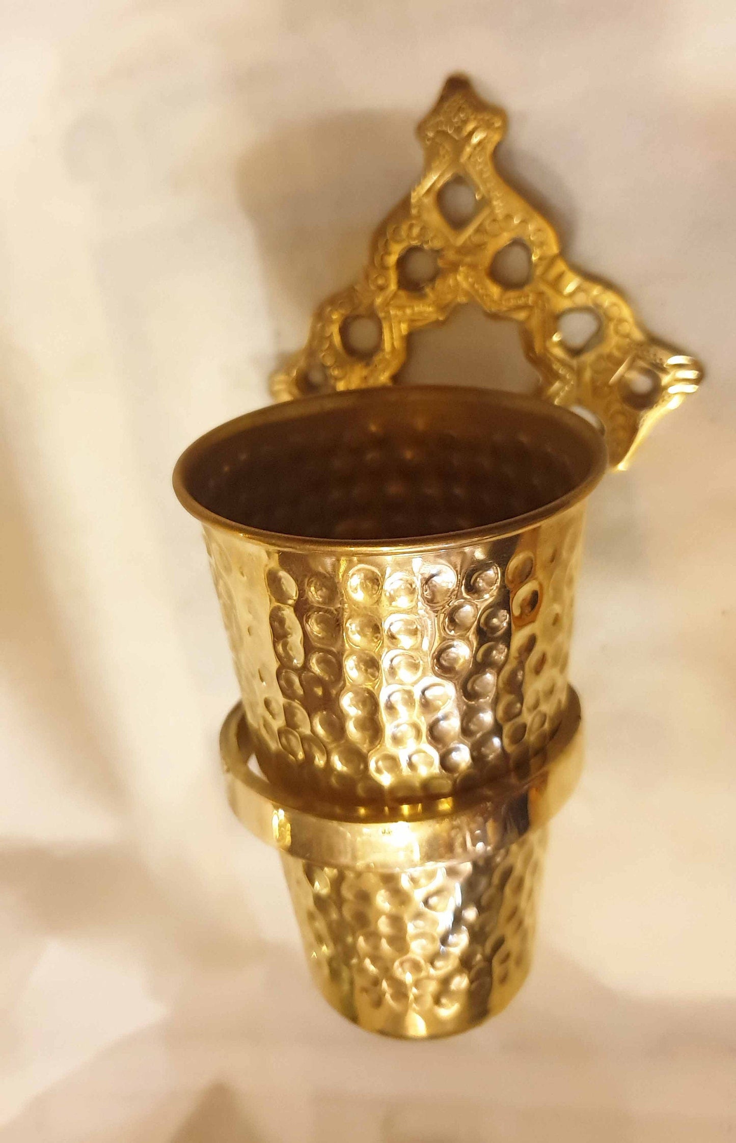 Brass Wall Toothbrush Holder Cup