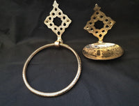 Set of 2 Brass Toilet Accessories