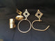Set of 4 Brass Bathroom Accessories