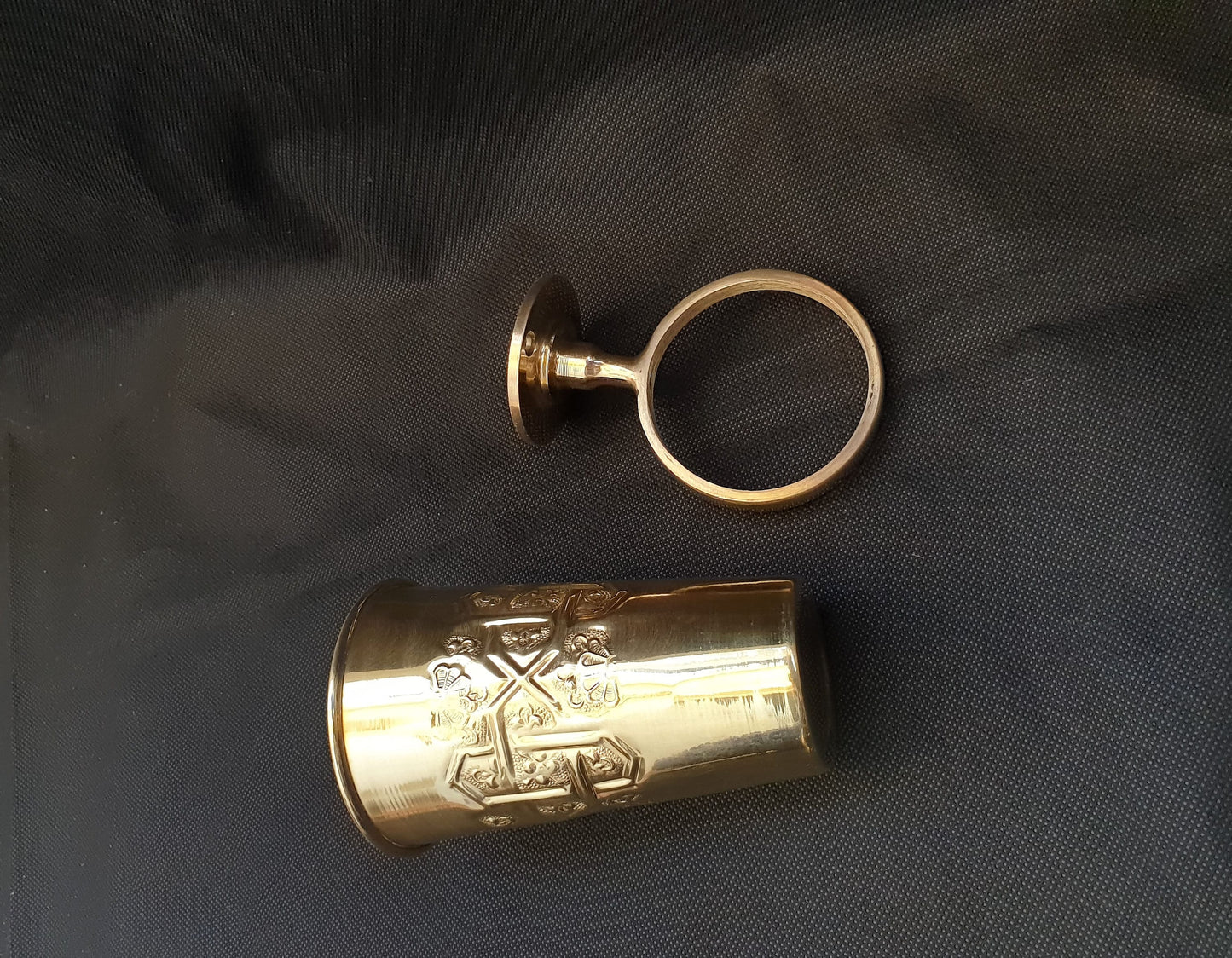 Set of 4 Brass Bathroom Accessories