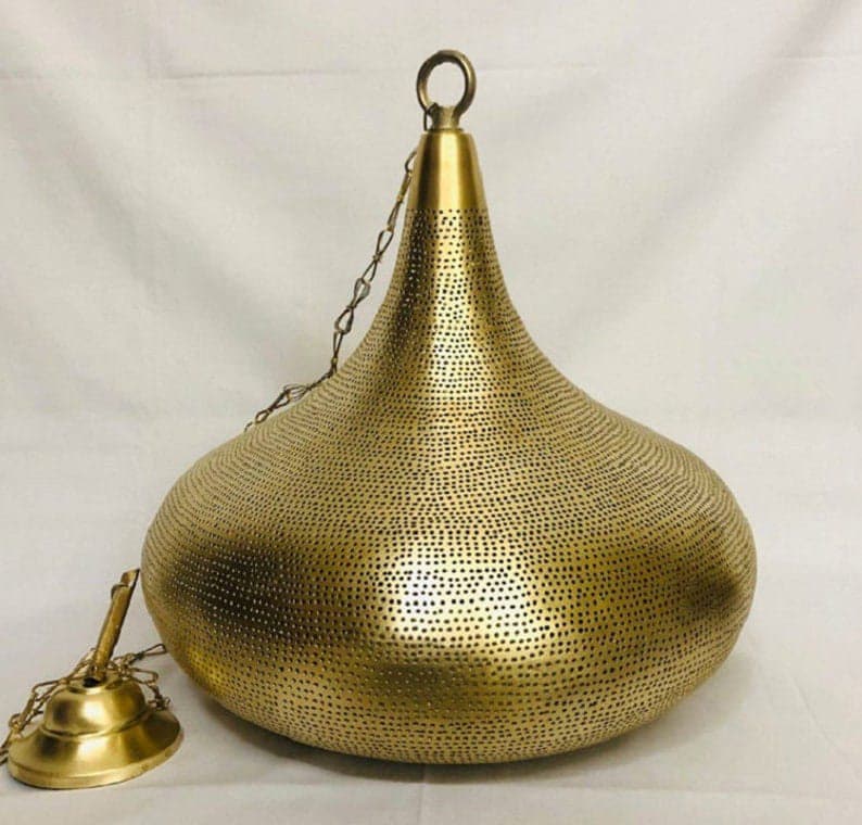 Handmade Moroccan Brass Pendant Light