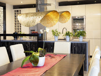 Modern Leaf Shaped Brass Ceiling Light