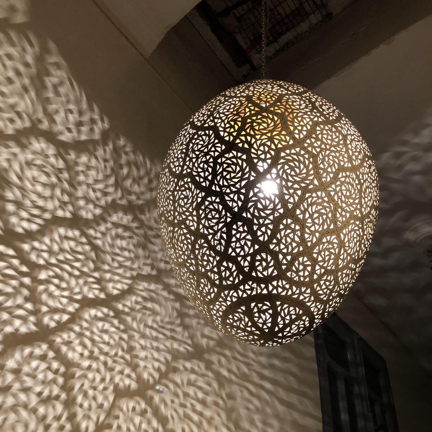 Moroccan Pendant Lamp Brass Fixture