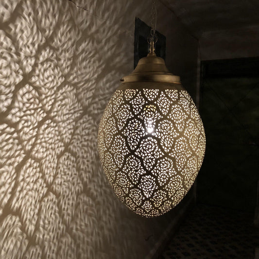 Moroccan Pendant Lamp Brass Fixture