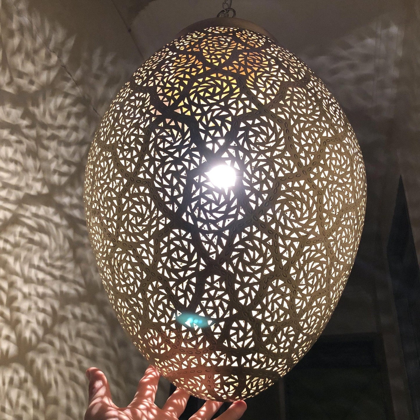 Moroccan Pendant Lamp Brass Fixture